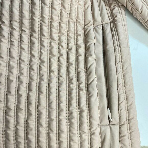 Theory Size Small Puffer Jacket Light Dusty Rose Quilted - Picture 6 of 9